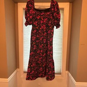 Floral Puff Sleeve Dress